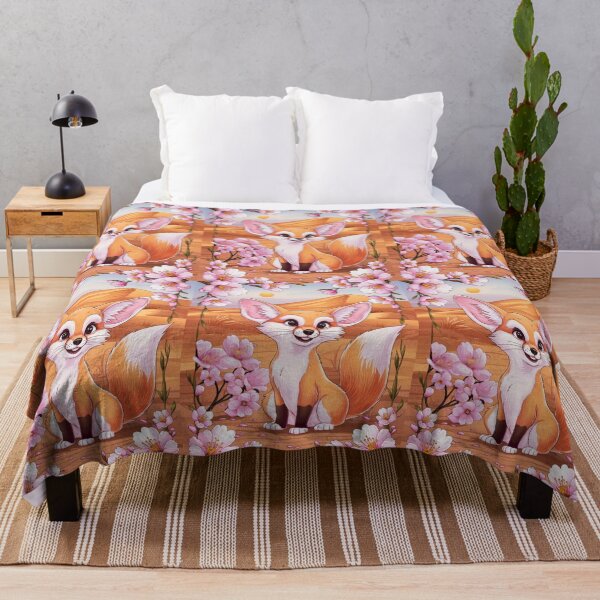 Artikelvorschau, Fuchs-Porträt. Fennek, Kirschblüte, Fantasiefuchs, wunderlicher Fuchs entworfen und verkauft von FoxVibes.