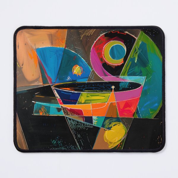 Item preview, Avant-Garde Libations- Vibrant Geometric Cocktail Composition and Dynamic Movement designed and sold by OlfactoART Studio.