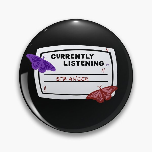 Item preview, Currently Listening to Stranger Composition Notebook Sticker designed and sold by notastranger.