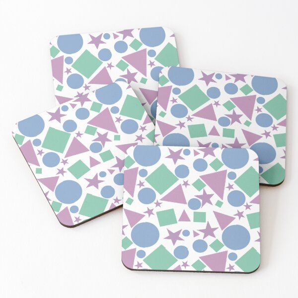 Item preview, Fun With Geometric Shapes Purple and Green designed and sold by shannondoucette.