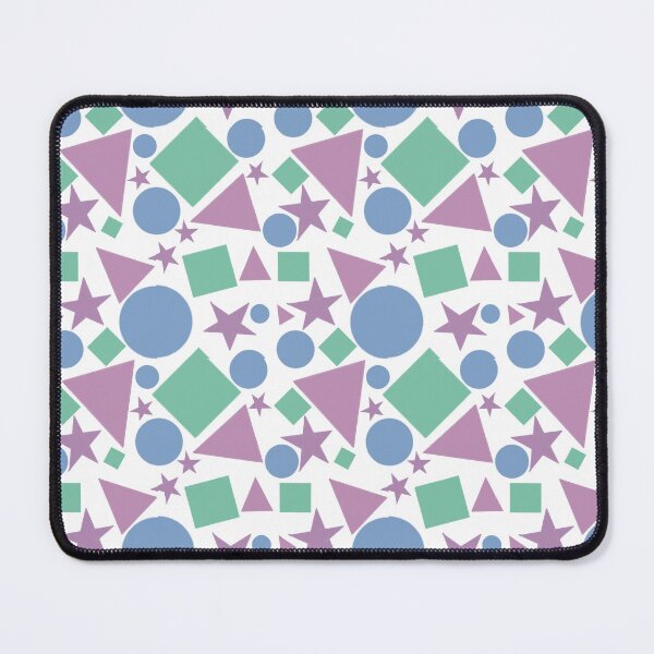 Item preview, Fun With Geometric Shapes Purple and Green designed and sold by shannondoucette.