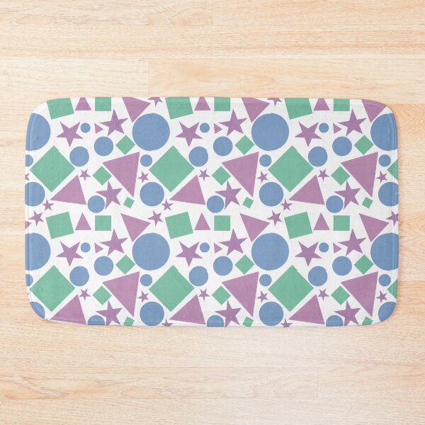 Item preview, Fun With Geometric Shapes Purple and Green designed and sold by shannondoucette.