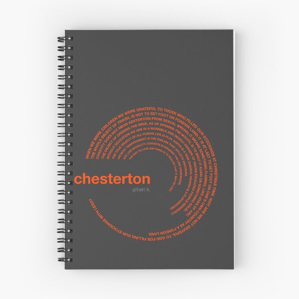 Item preview, Gilbert k. Chesterton famous quotes poster [orangered] designed and sold by CMYKStudio.