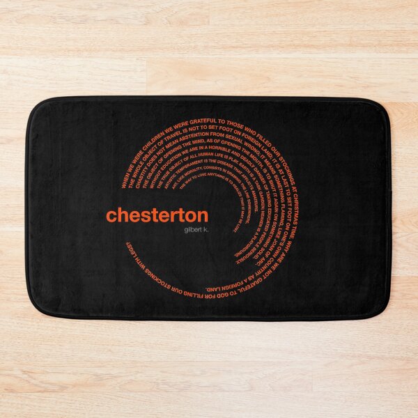 Item preview, Gilbert k. Chesterton famous quotes poster [orangered] designed and sold by CMYKStudio.