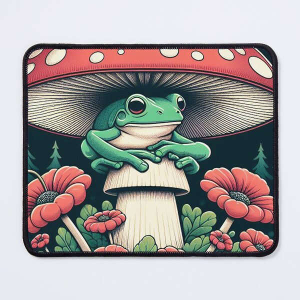 Item preview, frog with mushrooms designed and sold by Anime9122.