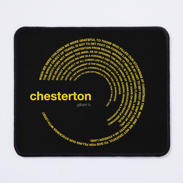 Item preview, Gilbert k. Chesterton famous quotes poster [gold] designed and sold by CMYKStudio.