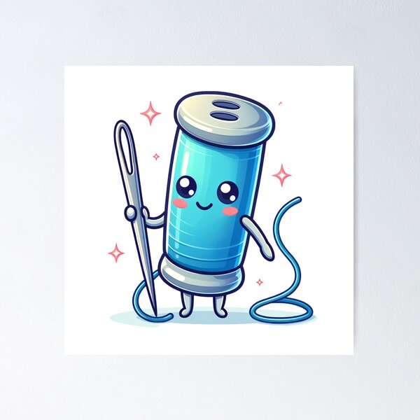 Item preview, Cute Thread and Needle designed and sold by PassionforLove.