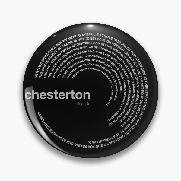 Item preview, Gilbert k. Chesterton famous quotes poster [silver] designed and sold by CMYKStudio.