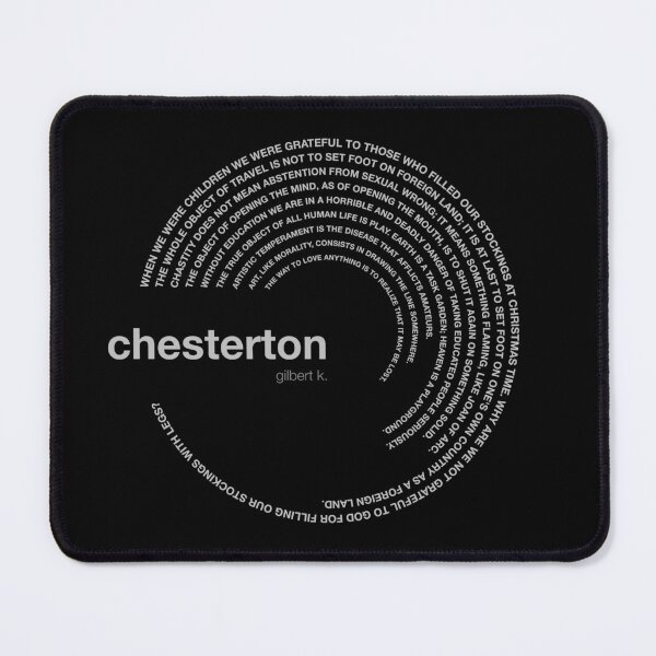 Item preview, Gilbert k. Chesterton famous quotes poster [silver] designed and sold by CMYKStudio.