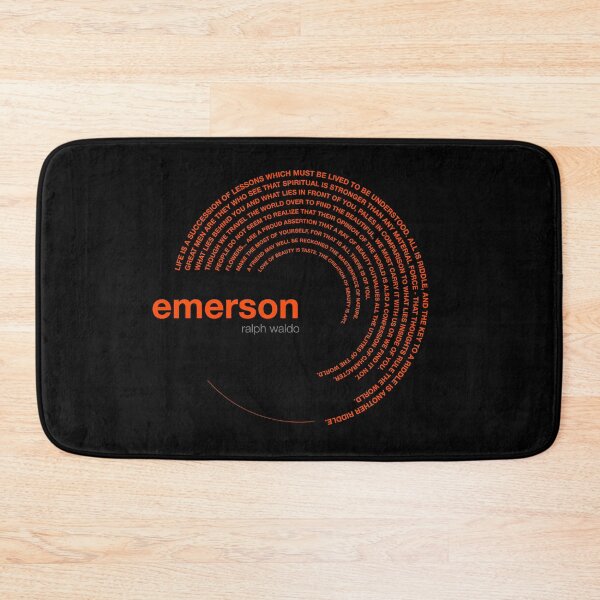 Item preview, Ralph waldo Emerson famous quotes poster [orangered] designed and sold by CMYKStudio.