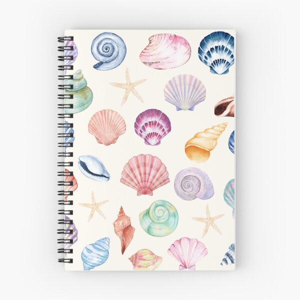 Item preview, Watercolour Seashells Pattern designed and sold by HeyDaisyShop.