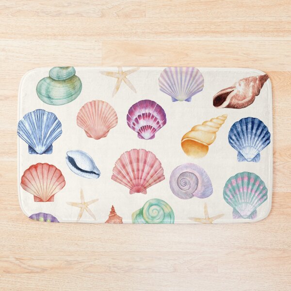 Item preview, Watercolour Seashells Pattern designed and sold by HeyDaisyShop.