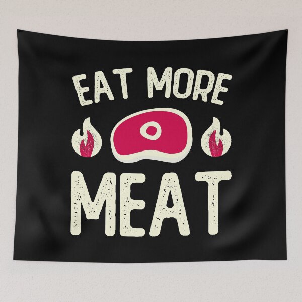 Item preview, Funny Eat More Meat T-Bone Steak Lover designed and sold by wingstar.