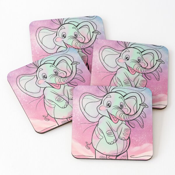 Item preview, Elephant Portrait. elephant line, elephant drawing, abstract elephant, colorful elephant designed and sold by ElephantVibes.