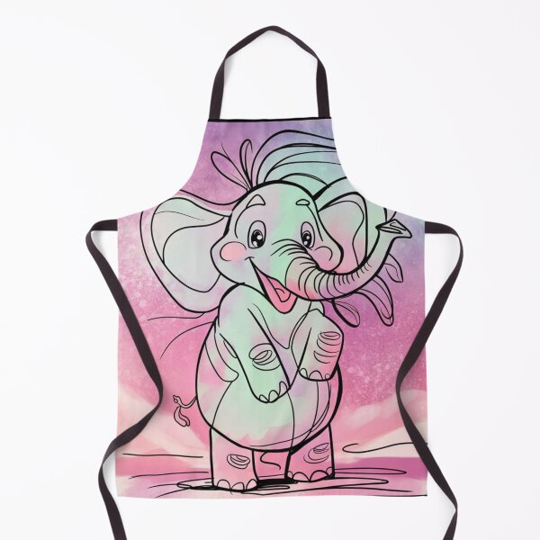 Item preview, Elephant Portrait. elephant line, elephant drawing, abstract elephant, colorful elephant designed and sold by ElephantVibes.