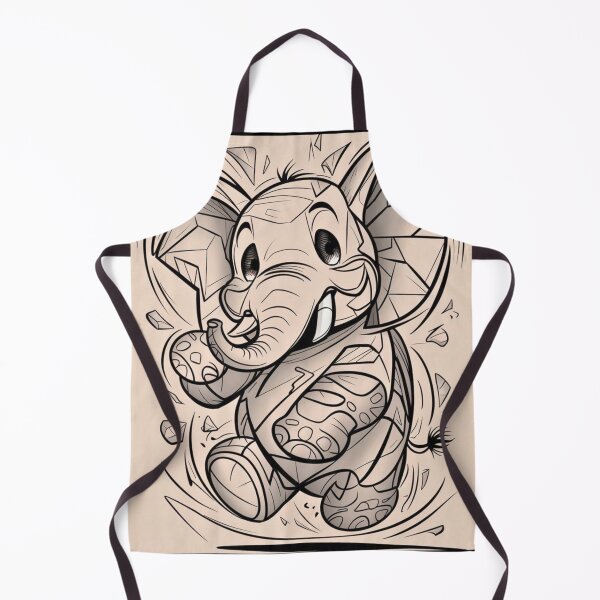 Item preview, Elephant Portrait. elephant line, elephant drawing, abstract elephant, colorful elephant designed and sold by ElephantVibes.