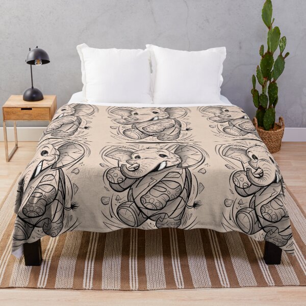 Item preview, Elephant Portrait. elephant line, elephant drawing, abstract elephant, colorful elephant designed and sold by ElephantVibes.