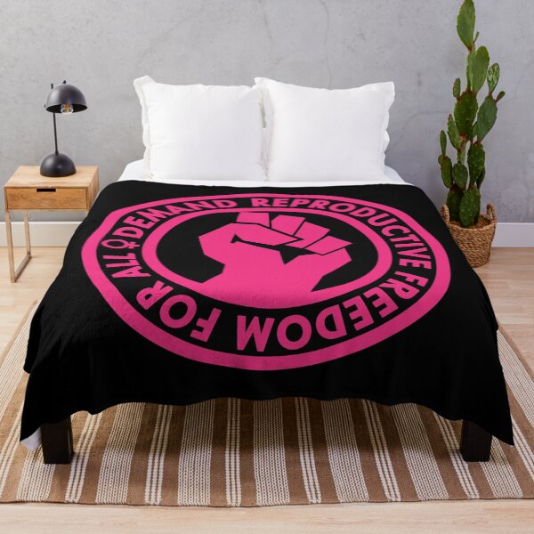 Item preview, Demand Reproductive Freedom for all (hot pink inverse) raised fist designed and sold by Thelittlelord.