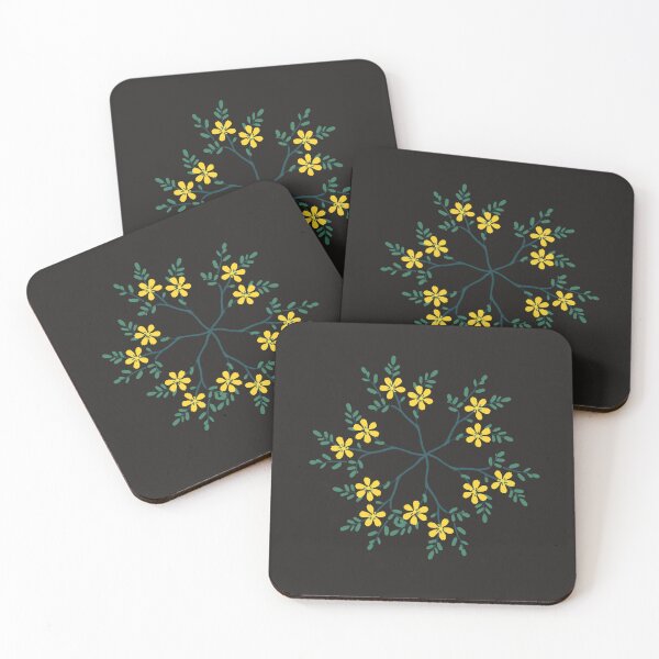 Item preview, Wattle flower spiral design designed and sold by Graywing68.