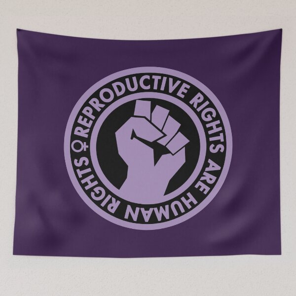 Item preview, Reproductive Rights are Human Rights (lavender inverse) raised fist designed and sold by Thelittlelord.