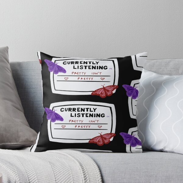 Item preview, Currently Listening to Pretty Isn't Pretty Composition Notebook Sticker designed and sold by notastranger.