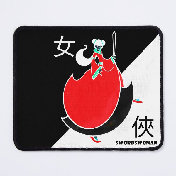Item preview, swordswoman ( inverted colors )  designed and sold by Shirley cute art .