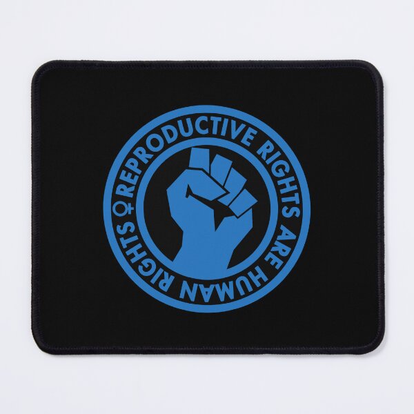 Item preview, Reproductive Rights are Human Rights (blue inverse) raised fist designed and sold by Thelittlelord.