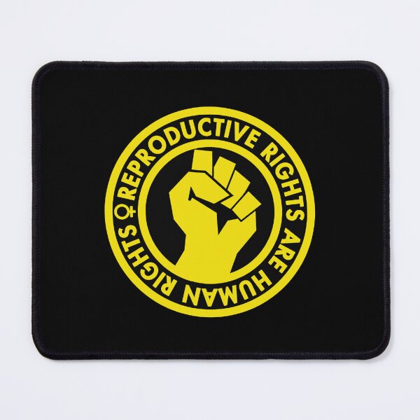 Item preview, Reproductive Rights are Human Rights (yellow inverse) raised fist designed and sold by Thelittlelord.