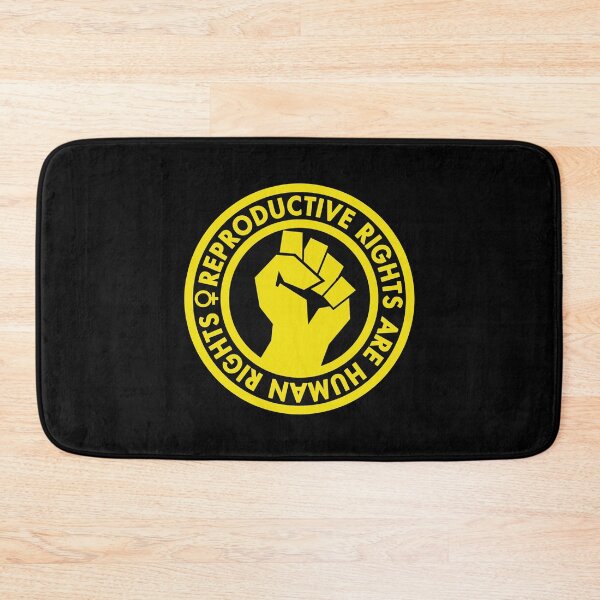 Item preview, Reproductive Rights are Human Rights (yellow inverse) raised fist designed and sold by Thelittlelord.