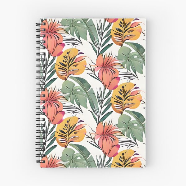 Item preview, Floral and Tropical Leaf Pattern on White Background designed and sold by MrKATORSKI.