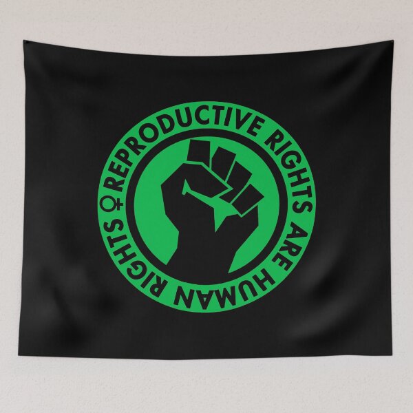 Item preview, Reproductive Rights are Human Rights (GREEN) raised fist designed and sold by Thelittlelord.