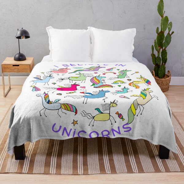 Item preview, I believe in Unicorns Magic Adorable Graphic  designed and sold by socialarmour.