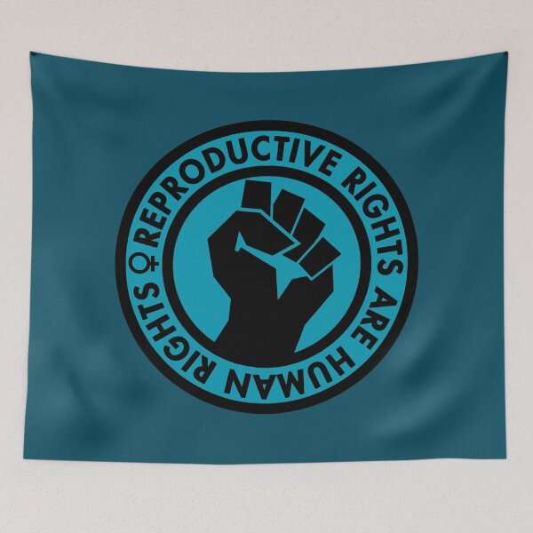 Item preview, Reproductive Rights are Human Rights (TEAL) raised fist designed and sold by Thelittlelord.