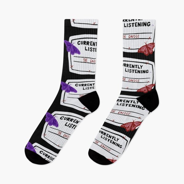 Item preview, Currently Listening to The Grudge Composition Notebook Sticker designed and sold by notastranger.
