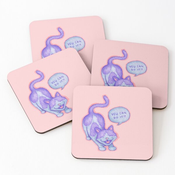 Item preview, Motivational Moo says "you can do it!!" designed and sold by OvergrownArts.