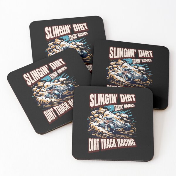 Item preview, Slingin Dirt Takin Names Dirt Track Racing Dirt Track Track Swag Racecar Cars Speedway Racetrack Dirt Racer designed and sold by CarantinedChaos.