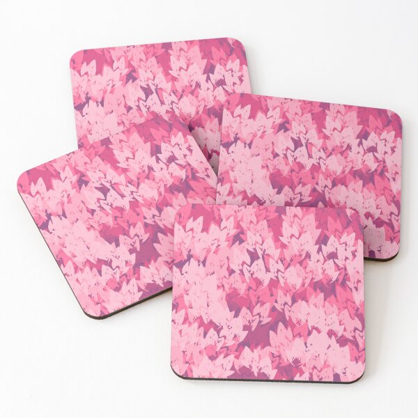 Item preview, Pink Leaves Pattern designed and sold by LP Drawing.