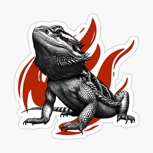 Item preview, Bearded Dragon Portrait designed and sold by HausKatz.