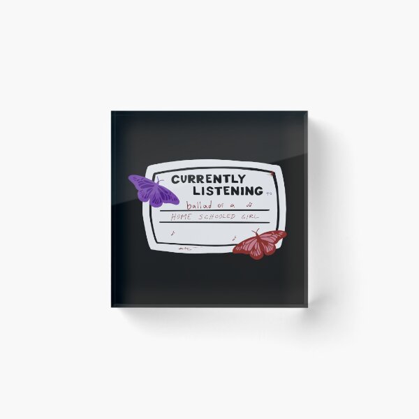 Item preview, Currently Listening to Ballad of a Homeschooled Girl Composition Notebook Sticker designed and sold by notastranger.