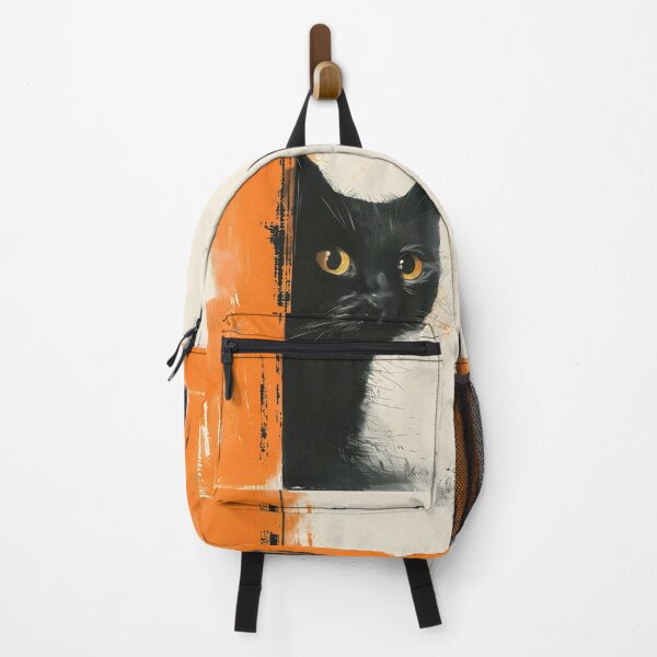 Item preview, minimalist black cat peeking behind a door designed and sold by dcrc.