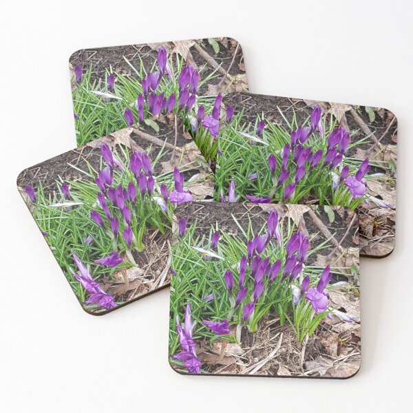 Item preview, Purple Spring Flowers Spourting designed and sold by WhiteSoftPetals.