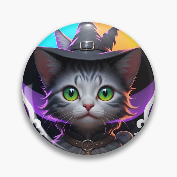 Artikelvorschau, Cute Kitty Cat Witch entworfen und verkauft von TheArtOfPat.