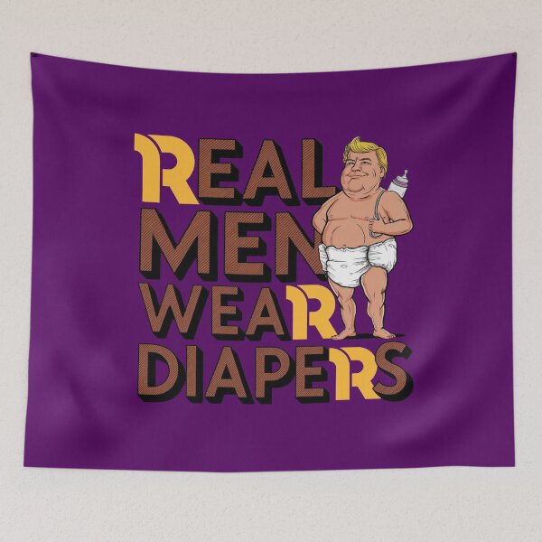 Item preview, Real Men Wear Diapers designed and sold by artofProduct.