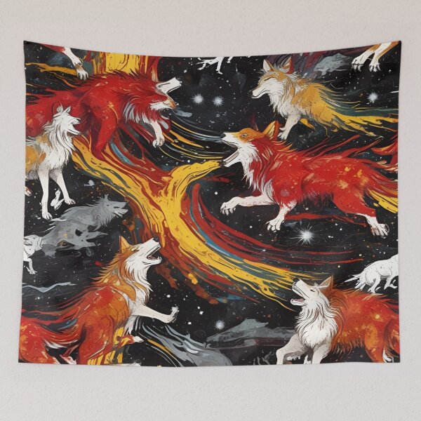 Item preview, Fire Breathing Wolves designed and sold by pUNKnown.