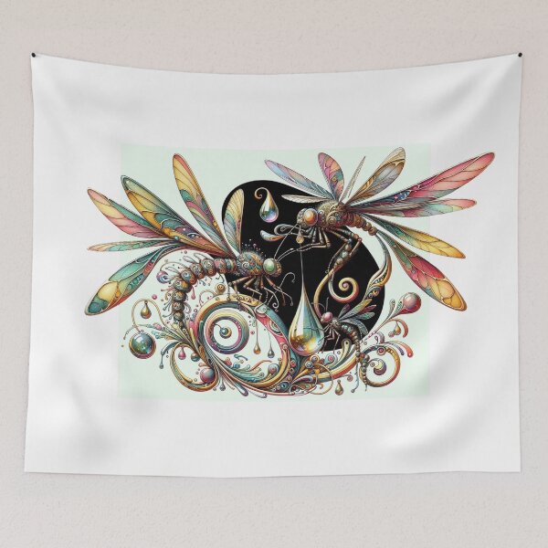 Item preview, Abstract Dragonflies designed and sold by purplesensation.