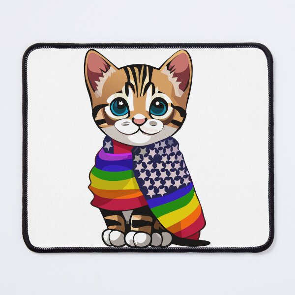 Item preview, Bandera de Estados Unidos del Orgullo Gay de Kitty designed and sold by Handstand365.