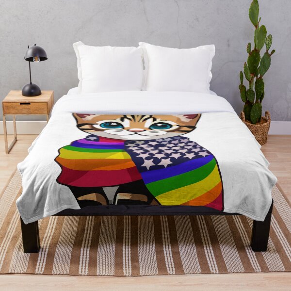 Item preview, Bandera de Estados Unidos del Orgullo Gay de Kitty designed and sold by Handstand365.