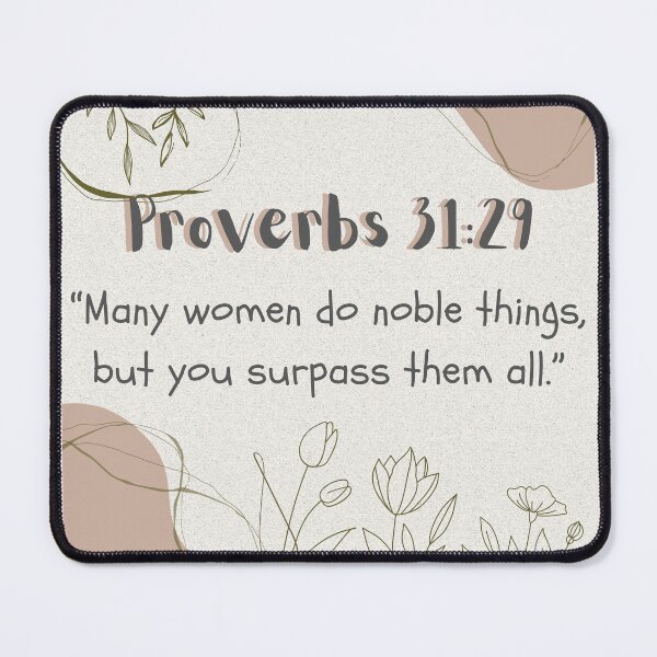 Item preview, Bible Verse Proverbs 31: 29 designed and sold by MoriaStore.