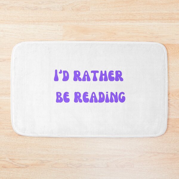 Item preview, I’d rather be reading book lover sticker librarian gift cool reader slogan tee funny librarian gift teen reader sticker book club gift designed and sold by LaundrySalt.