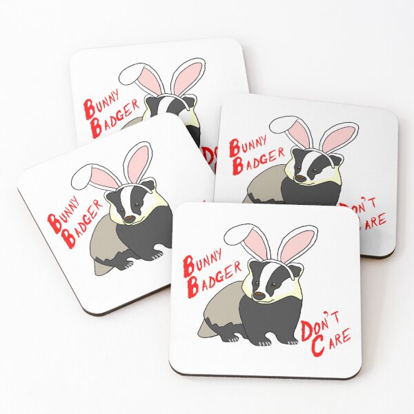 Item preview, Bunny Badger Don't Care designed and sold by CoastalCaptures.